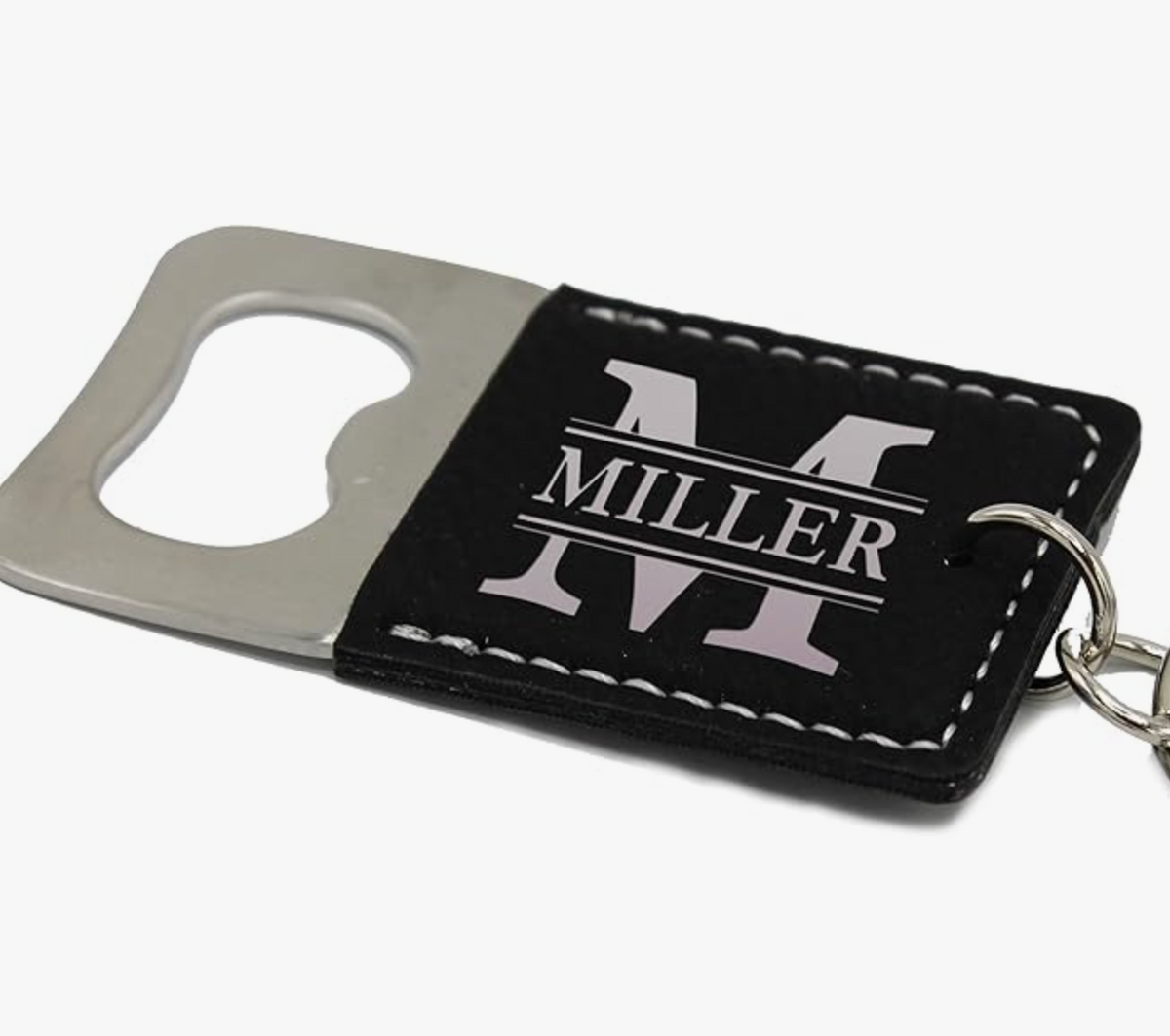Personalized PU leather keychain