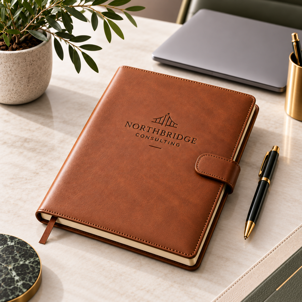 Personalized PU leather notebook