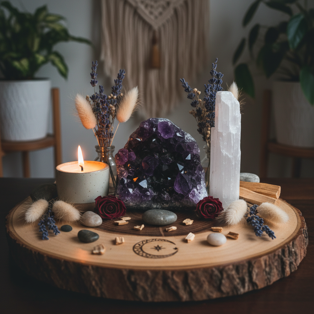 Crystal Altar Decor