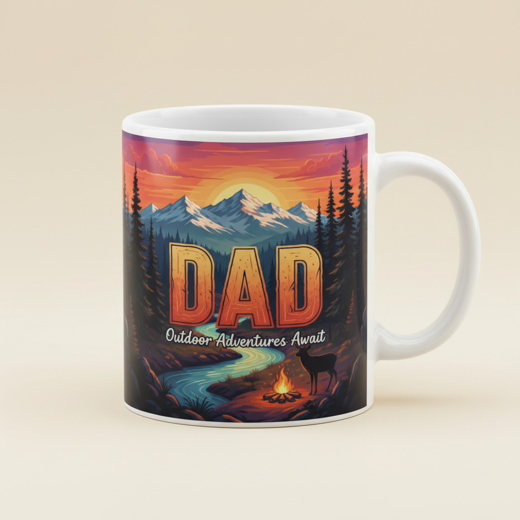 Custom Sublimation Dad Mug
