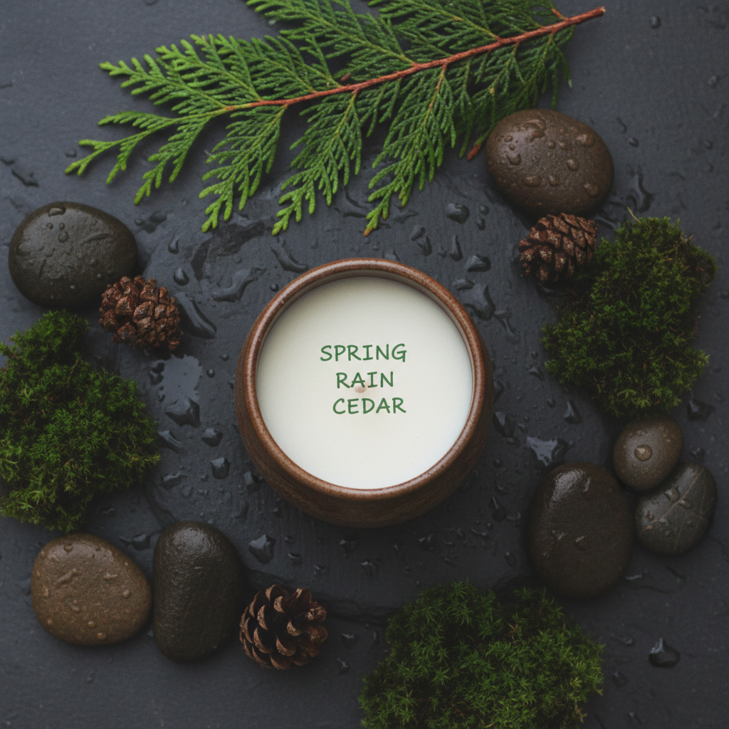Spring Rain Cedar Candle