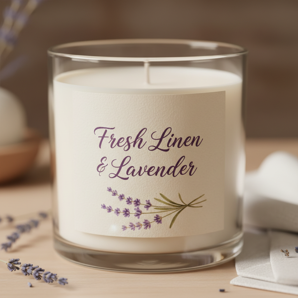 Fresh Linen & Lavender Candle