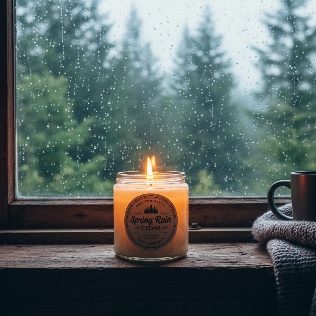Spring Rain Cedar Candle