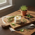 Mini Rustic Herb Garden Candle - Lifestyle