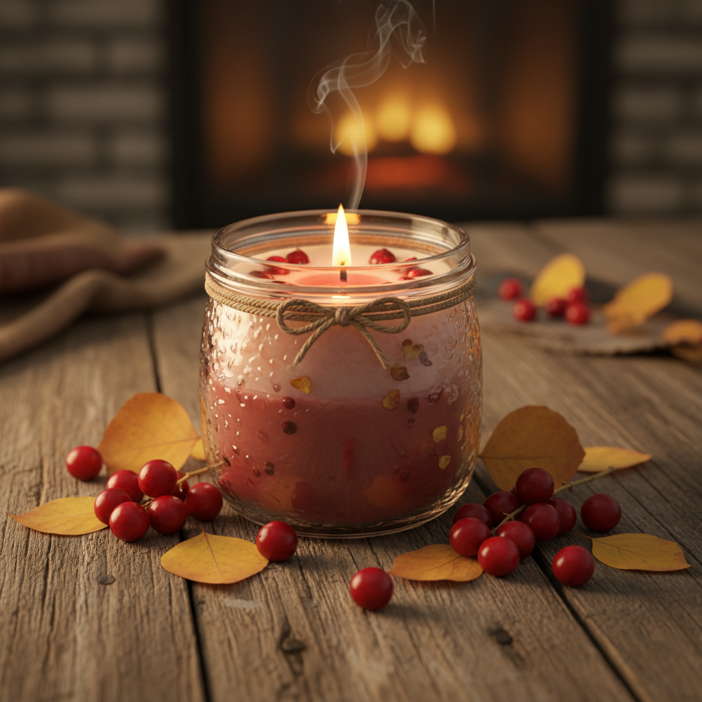 Wild Cranberry Aspen soy candle