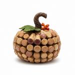 Handmade wine cork pumpkin